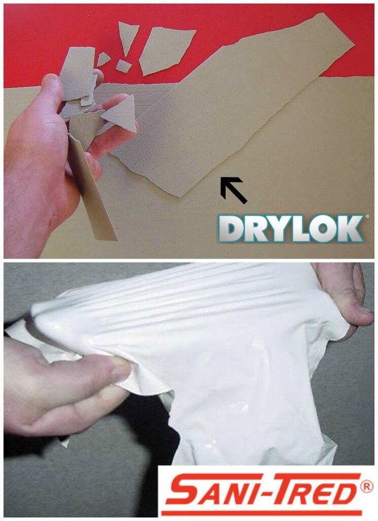 Drylok vs Sani-Tred Waterproofing