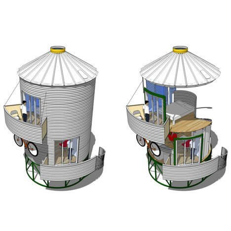 How To Build A Grain Bin House Sani Tred