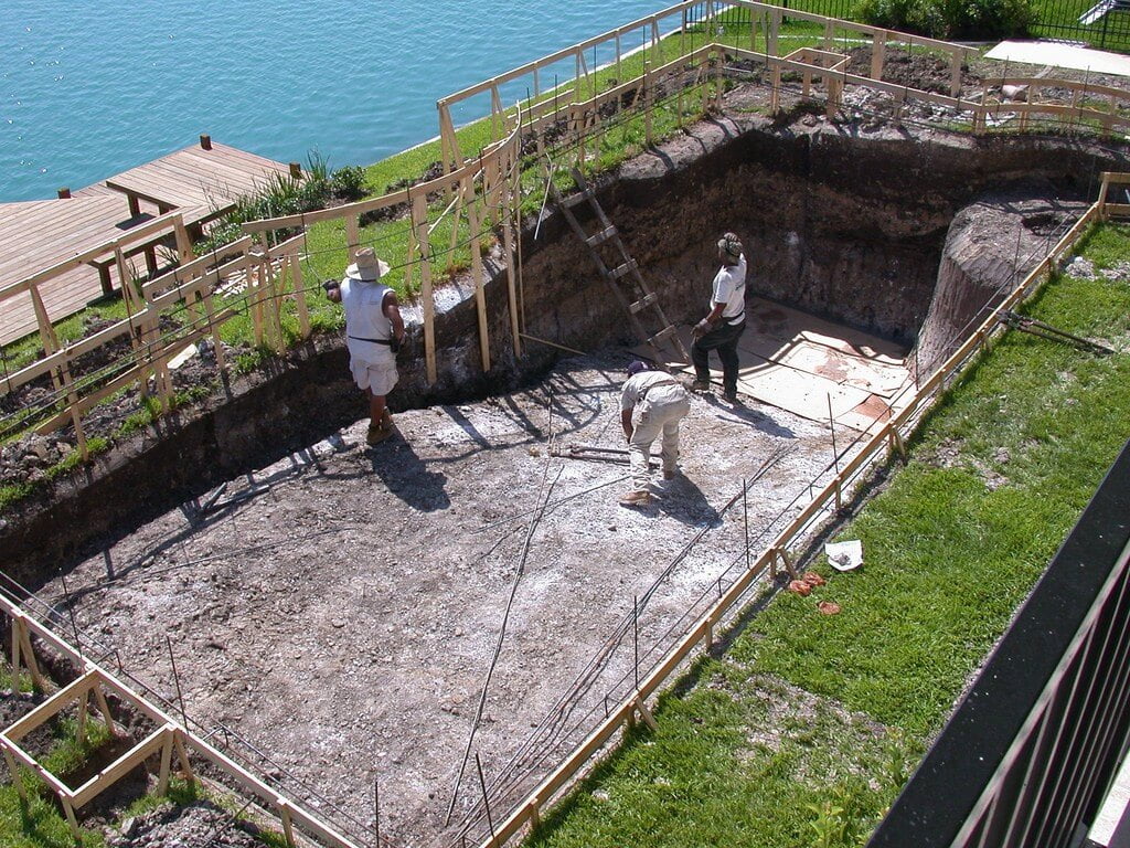 Constructing an in ground pool