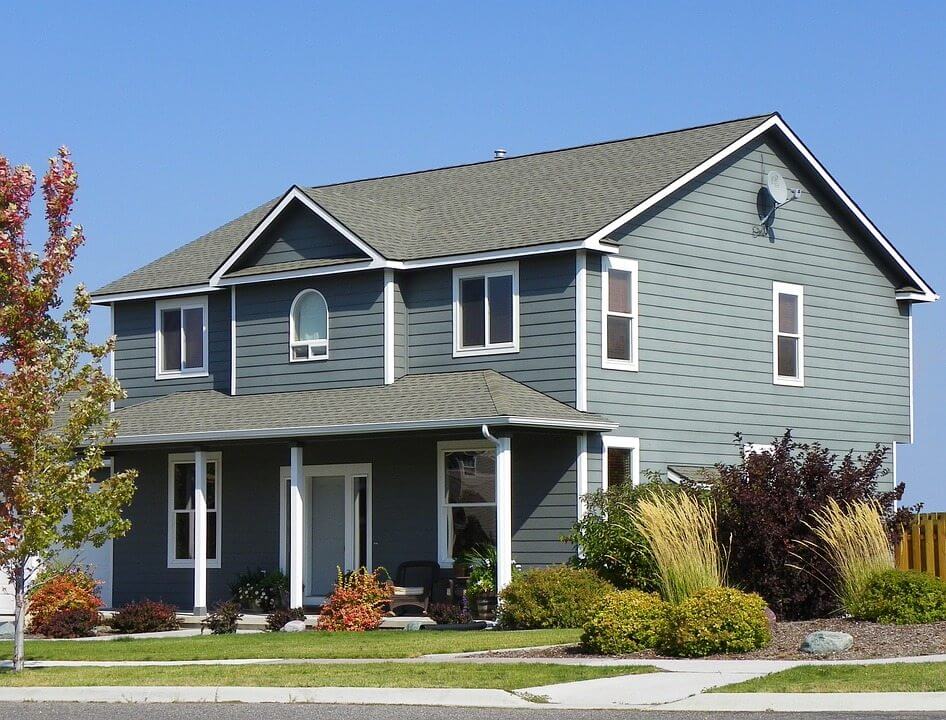 Exterior of a home after radon sealing