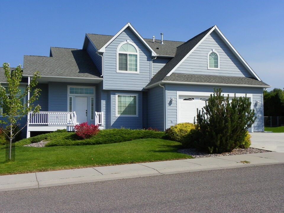 Exterior of a home with radon