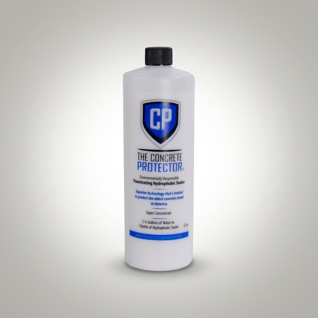 The Concrete Protector penetrating hydrophobic concrete sealer super concentrate, quart bottle