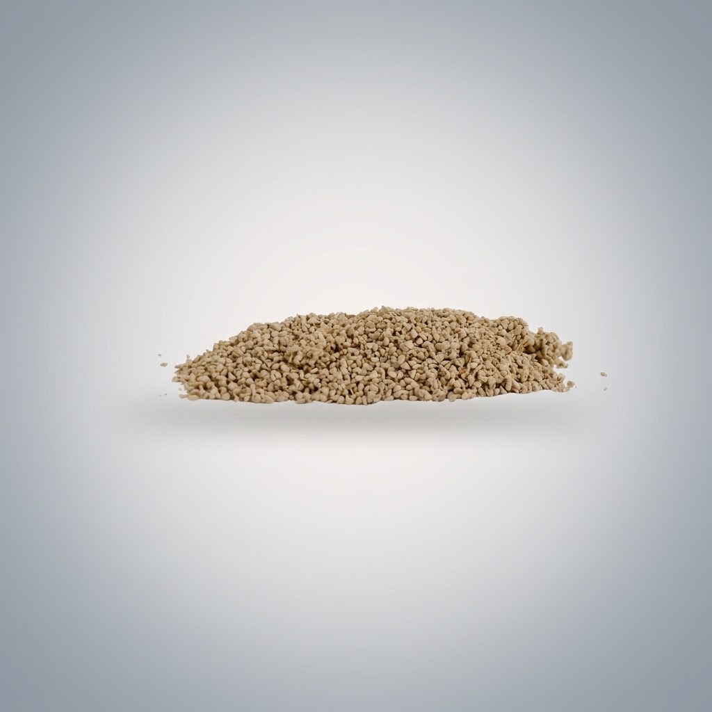 Pile of rubber texture granules